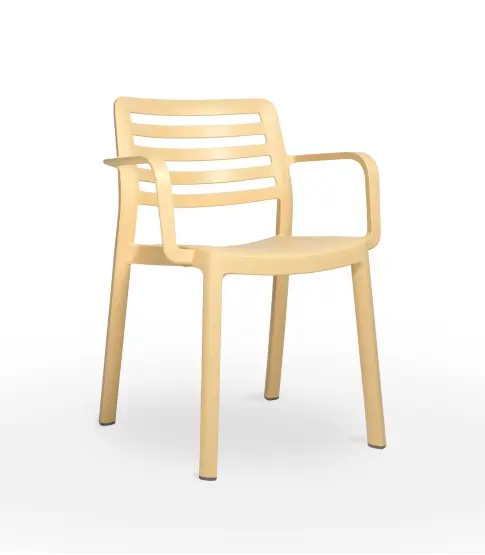Silla Con Brazos Wind Eco Amarillo Fuego 4x