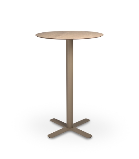 Mesa Compacto Fenolico Ø70 Roble Nat - Pie Goya Alto Aren 1x