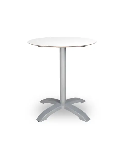 Mesa Compacto Fenolico Ø70 Blanca Pie Max Mate 1x
