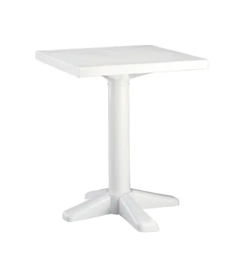 Mesa Esculapi 70x70 Blanca P.30