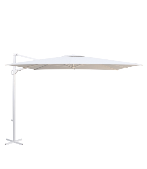 Parasol Mallorca 3x3m Blanco Dyed Polyester Marfil