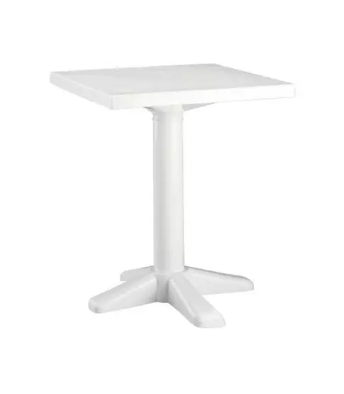 Mesa Esculapi 70x70 Blanca P.30