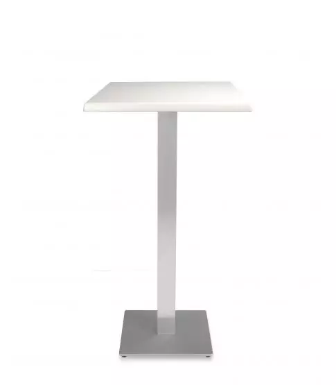 Mesa Werzalit 60x60 Blanca Miro 110 Alu Mate 40x40