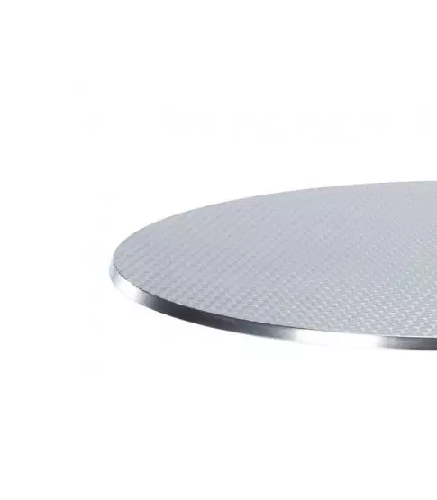 Tablero Contract  Ø60 Inox Repulsado Gris 2x