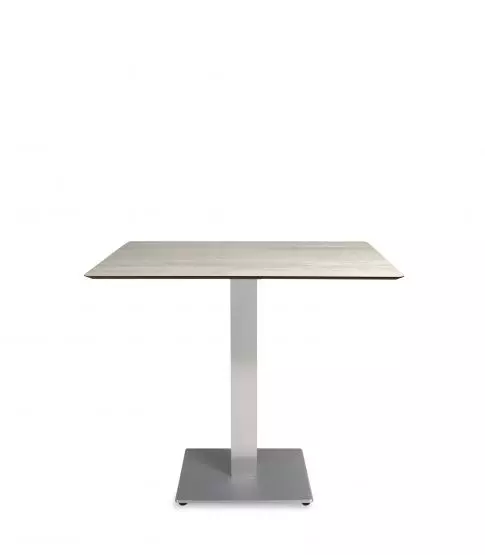 Mesa Compacto Fenolico 80x60 Madera Lavada Pie Miro 40x40 1x
