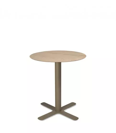 Mesa Compacto Fenolico Ø70 Roble Nat - Pie Goya Arena 1x