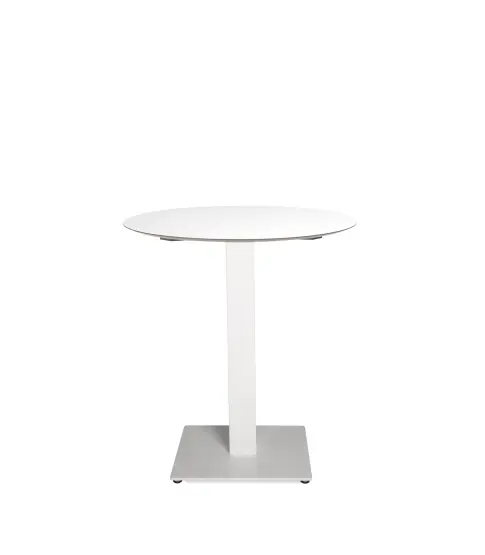 Mesa Compacto Fenolico Ø70 Blanco - Pie Tapies 1x