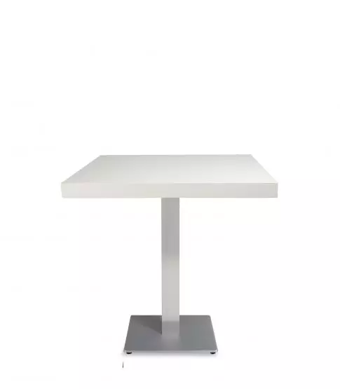 Mesa Durolight® 80x80 Blanca Pie Miro 40x40 1x