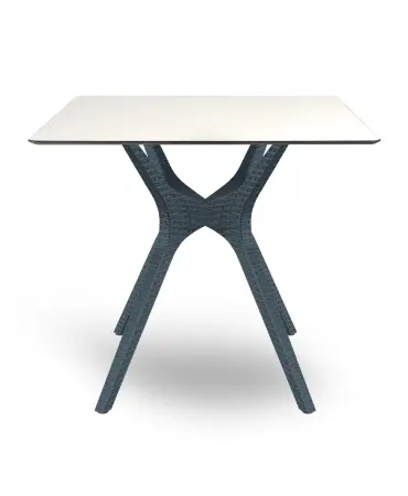 Mesa Compacto Fenolico 80x80 Pie Ibiza S