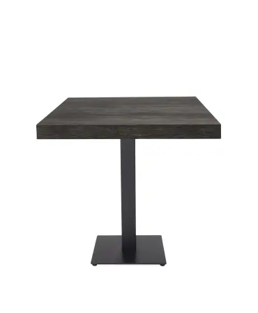 Mesa Durolight® 80x80 Pino Vintage Pie Tapies Negro 1x