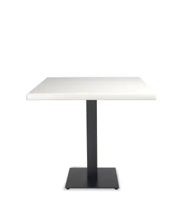 Mesa Werzalit Blanca 80x80 Tapies Negro 1x