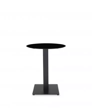 Mesa Compacto Fenolico Ø60 Negra - Pie Tapies 1x